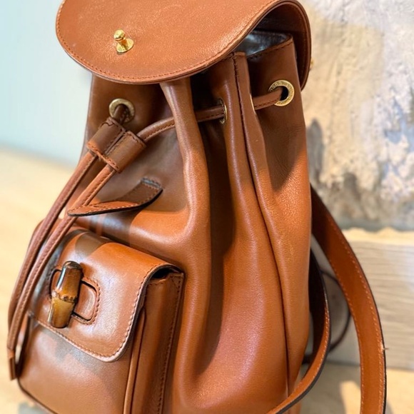 Gucci Bamboo Leather Backpack - Picture 7 of 15